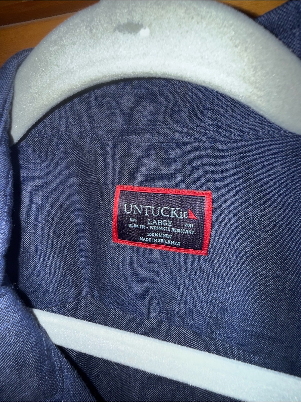 UNTUCKit Dark Navy Linen Button-Up Shirt